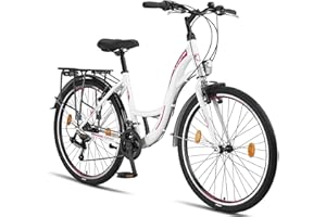 Licorne Bike, Stella - Bicicletta da città da 20”, 24”, 26” e 28”, per ragazze, ragazzi, uomini e donne, cambio a 21 marce (6 marce per 20”), city bike in stile olandese