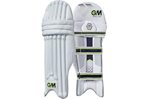 Gunn & Moore GM Cricket Batting Gloves, Prima, Fluro Yellow/Blue, Junior Right Handed, 1 Pair, 51682317