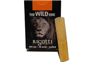 RIGOTTI Confezione da 10 ance per sassofono Alto Force 2,5 - WILD - Qualità superiore - proveniente da canne naturali coltivate e essiccate al sole di Provenza in Francia