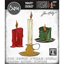 Sizzix Set di Fustelle Thinlits 15 pz 664753 Natale di Carta #2 Colorize by Tim Holtz