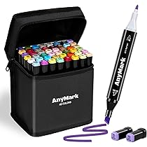 Pennarelli Alcolici AnyMark - Set Da 100 Colori, Doppia Punta, Per Artisti E Disegno - Foto 10