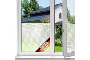 d-c-fix Pellicola vetri finestre privacy adesivo statico premium Charis oscurante opaca anti-uv decorative impermeabile per cucina, casa, ufficio, bagno, doccia carta 45 x 150 cm