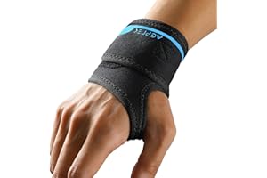 AGPTEK Muñequera Tendinitis Transpirable con Tela Suave para Túnel Carpiano Leve, Artritis, Muñequera Ultraligera Sin Varillas para Oficina Gimnasio Tenis Cocina Manualidades, Soporte Ligero, Derecho