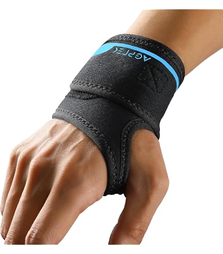 NEOtech Care - Supporto per palmo della mano - fessura per pollice - fascia di compressione regolabile - tessuto elastico e traspirante - per sport