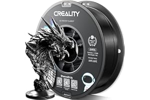 ‎YOOPAI Creality PETG Filament 1.75mm, Hohe Präzision, Starke Zähigkeit, Geruchlos, Besserer Fluss, 1kg 3D Drucker Filament, 1.75mm Maßgenauigkeit +/- 0.02mm, PETG Schwarz