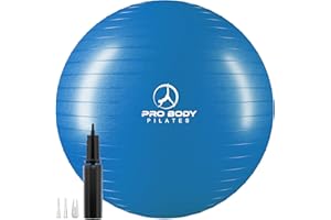 ProBody Pilates Ball Exercise Ball Yoga Ball, Multiple Sizes Stability Ball Chair, Gym Grade Birthing Ball for Pregnancy, Fitness, Balance, Workout and Physical Therapy