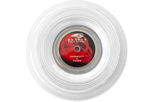 DOZENE Cordaje de Tenis. 200 m Resistente Calidad. Potencia Saque Volea Pegada Defensa Ataque Poliester Monofilamento Heptagonal