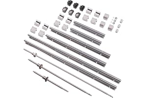 GOOEQUIP Linearschiene SBR20 300/600/1000mm Linearlager-Gleitset und SFU1605-350/650/1050mm Kugelumlaufspindeln mit BK/BF12 und Kupplung, DSG16H for CNC Linearführung Automatisierungsmaschinen