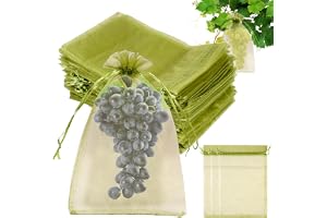 100 stycken druvskyddspåsar 20 x 30 cm vindruvor, skyddspåse med dragband, robust frukt, skyddspåse för att skydda druvor, ap