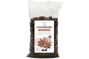 BIOKY Anís Estrellado Entero 1kg – Para Infusiones, Especias, Postres o Tés Aromáticos – Suave Aroma Dulce y Ligeramente Picante - Natural y a Granel – Múltiples Usos: Decoración, Velas DIY, Jabones