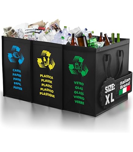 Mobil Plastic Poubelle Tri Sélectif 360 Litres Grise - Certifiée EN 840 Pour Usage Extérieur