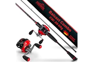 ‎PARADOX FISHING Paradox Fishing PX Hyper Baitcast Combo 2,10m I 10-20g / 15-40g / 20-60g I mit Hyper Cast Baitcast Rolle I Baitcast Rute Hecht – Baitcaster Combo für Rechtshänder