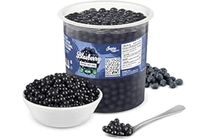 THE INSPIRE FOOD COMPANY INSPIRE FOOD Bubble Tea Perlen Heidelbeere- 3.2 KG - Popping Boba Fruchtperlen | Mit echtem Fruchtsaft für Shakes, Smoothies | 100% vegetarisch und glutenfrei, ohne künstliche Farbstoff