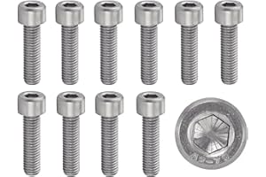 ProRaje - Viti in acciaio inox M2 x 4 mm, testa cilindrica BTR Ø 2 x 4 mm, viti M2 x 4 mm CHC a 6 esagono incassato (chiave allen), acciaio inossidabile A2-70 (V2A/304), ISO 4762/DIN 912: set di 100