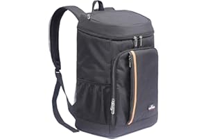 YDFYX Sac à Dos Isotherme à Glacière 28L,Sac de Pique-Nique Sac Isotherme Portable Cooler Backpack Bag, pour Hommes Femmes pour Déjeuner Plage Camping BBQ Travail Ecole Pique