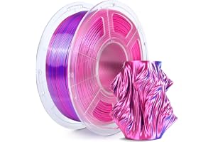 SUNLU Silk Dual Color PLA PLUS Filament, Shiny Pla+ Filament 1,75 Mm, Shiny Silk Texture, 360° Spin Avslöjar Olika Färger, 1