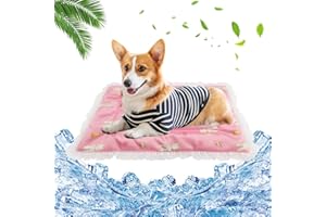 JODSEN Hunde Kühlmatte,Kuhlmatte für Hund,Kühldecke Hund,Kühlmatte für Hunde Selbstkühlend,rutschfest Hundekühlmatte,Hunde Kühlmatte Katze,Haustier-Kühlmatte für Sommer (Rosa-M)