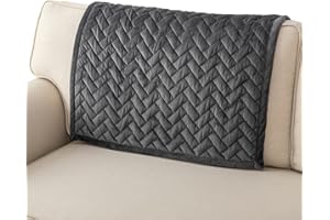 ‎EISMODRA Eismodra Sofa Überzug,Sofabezug 3 Sitzer,Anti-Rutsch-Couch Überzug für L Form Sofaschoner Chaiselongue Ecksofa 2 Sitzer Schonbezüge Wohnzimmer Sessel Hunde Haustiere,Dunkelgrau,90x90cm(nur 1 Stück)