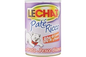 MONGE Lechat Ricco Pate' Orata/Pesce Gr.400