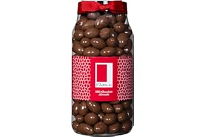 Rita Farhi Milk Chocolate Covered Almonds in a Gift Jar, 770 g - New Palm Oil Free Recipe
