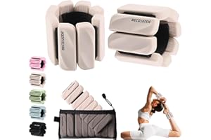 ‎BECOJADDE BECOJADDE Gewichtsmanschetten fuß 0.45 KG / 0.9 KG Je Gewichte für Beine und Arme Set 2 Ankle Weights Handgelenk Gewichte Knöchelgewichte Fussgewichte für Laufen Joggen Cardio Aerobic Krafttraining