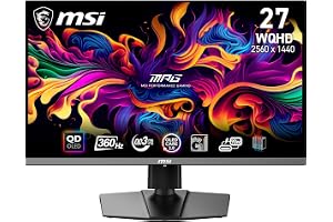 MSI MPG 271QRX QD-OLED écran plat de PC 67,3 cm (26.5") 2560 x 1440 pixels Wide Quad HD QDOLED Noir