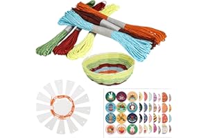 Luclay Osterkörbchen, 8-teilige, DIY Weben Körbe und Ostern Korb Weben Kit für Kinder, Ostern basteln Korb Flechten für Kinder, Geschenkidee und Dekoration