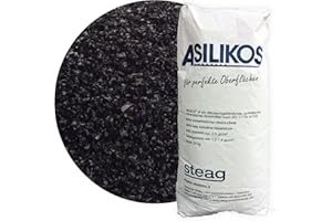 Schicker Mineral – 25 kg Asilikos Strahlmittel aus Aluminiumschlacke – Strahlgut für effektives Sandstrahlen – mineralischer Strahlsand mit stark abrasiver Wirkung (Ø Körnung: 0,25-1,4 mm)