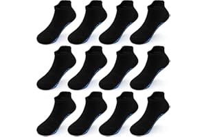 DECOVICI Stoppersocken Kinder 12 Paar, Kleinkinder Baby Rutschsocken mit Griffen Jungen Mädchen 1-7 Jahre ABS Rutschfeste Multi Farben Antirutsch socken