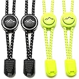 gipfelsport Elastische Schnürsenkel mit Schnellverschluss - Gummi Schnellschnürsystem ohne Binden | Schnürsystem für Kinder, 