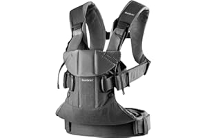BabyBjörn Baby Carrier One, Woven, Denim Grey/Dark Grey