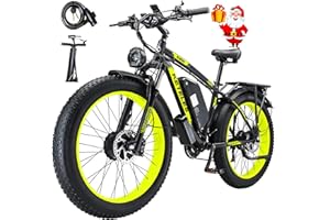 BEWELL KETELES K800 Electric-Bikes Dual-Motor Electric-Motorbike, 26 x 4.0 Inch Fat-Tire-Electric-Bike 23Ah Battery with Removable Li-Ion Battery and 21 Speed Gear for Adults-Men (UK Warehouse)