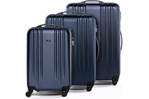 FERGÉ Valigia leggera Marsiglia con ruote rigide 4 ruote girevoli