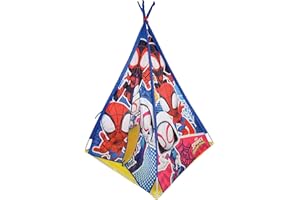 M.V. SPORTS Spidey and His Amazing Friends Kids' Play Tent - Officially Licensed Design for Imaginative Indoor & Outdoor Play and Adventures Age 2+