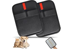 INABULETWO 2 Pcs Static Pet Hair Remover Gloves, Reusable Electrostatic Pet Cat Dog Hair Removal Grooming Gloves Brush Tool for Couch, Furniture, Carpet, Car Seat