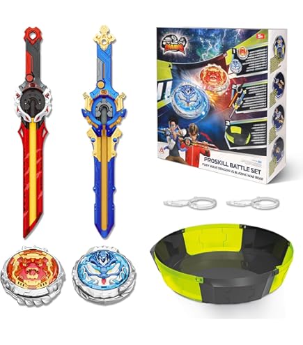 Kreisel für Kinder Metall Spielzeug Jungen Battle Tops Kreisel Launcher Spiel