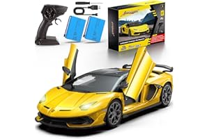 AEROQUEST 1:14 Lamborghini Remote Control Car,2.4GHz Officially Licensed Lamborghini Model RC Toy Car for Boys Girls Birthday Gift