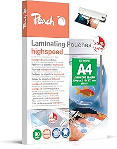 Lot De 100 Pochettes De Plastification A4 - 80 Microns - Pour Documents, Photos, Affichage