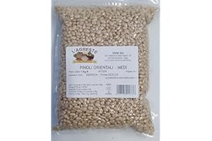 DRYFRUIT L'AGRESTE - PINOLI ORIENTALI NATURALI CRUDI - PRIMA SCELTA - Confezione da 1 Kg sottovuoto, confezione salvafreschezza