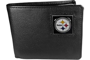 Siskiyou NFL Pittsburgh Steelers Leather Bi-fold Wallet