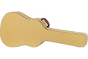 Shaman Estuche Rígido para Guitarra Western Tweed - Estuche rígido Resistente para Guitarras dreadnought con un Elegante diseño Retro