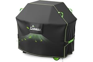 UIRWAY Copertura per barbecue da esterno Copertura per barbecue - Copertura per barbecue a gas rivestita in argento Oxford 420D Copertura per barbecue impermeabile per esterno 147x61x122 cm