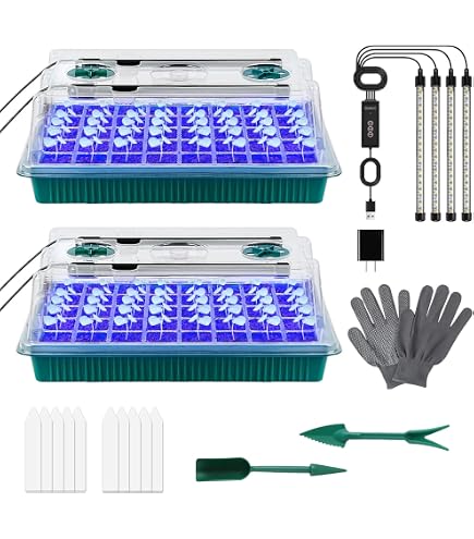 Serre D'intérieur Lumio M Romberg Avec LED - 38x24x19cm, Ventilation Réglable Et éclairage 5W Pour Plantes