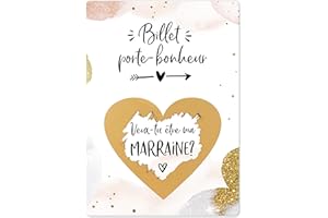 Joli Coon Carte a gratter - Cadeau marraine demande - Veux-tu être ma marraine
