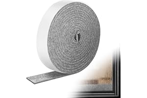 Minfuerang Bande Absorbante de Condensation pour Fenêtre, 4m*3cm*4mm, Autocollant Anti-condensateur Fenêtre,Bande d'absorption d'humidité pour Fenêtres,Miroirs,Salles de Bains (Gris)