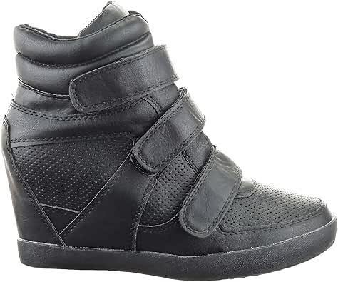 Baskets Talon Compensées Femme Plateforme Chaussure Sport Casual À