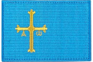 ELITEX TRAINING Spain Communities Flag Embroidered Patch with Velcro Back (Asturias)