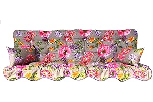 Adlatus-Kühnemuth 923 Model 923 Cushion for Swinging Hammock 180 x 50 cm Colour: Flower Anemones, Grey Background