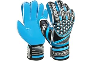 Adhawk Goalkeeper Gloves - Premium Quality Latex Palm with Finger Spine Protection & Double Layer Wristband - Premium Designed Goalie Gloves for Kids, Youth and Adult