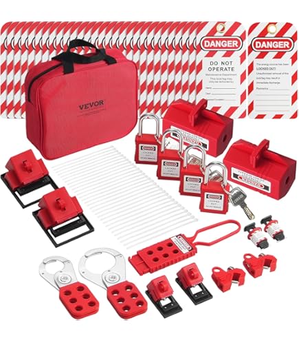 UNIVERSAL MINI CIRCUIT BREAKER LO 6/PAC Brady Red 1-Lock Fibreglass Reinforced N